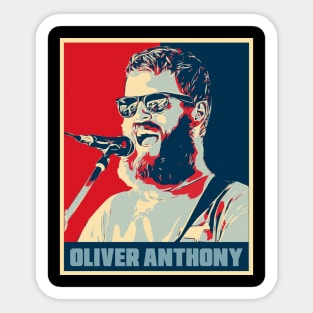 Oliver Anthony In Concert Hope Poster Popart Sticker